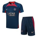 Chandal del Paris Saint-Germain Manga Corta 2023-24 Azul - Pantalon Corto