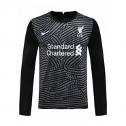 Manga Larga Camiseta Liverpool Portero 20-21 Negro Manga Larga Camiseta Liverpool Portero 20-21 Negro