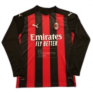 Manga Larga 1ª Equipacion Camiseta AC Milan 20-21 Manga Larga 1ª Equipacion Camiseta AC Milan 20-21