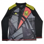 Manga Larga Camiseta Mexico Portero 2024 Negro