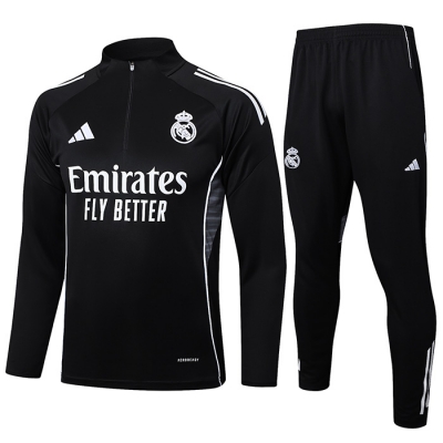 Chandal de Sudadera del Real Madrid 25-26 Negro