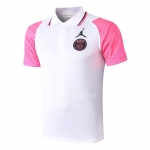 Camiseta Polo del Paris Saint-Germain 20/21 Blanco y Rosa