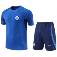 Chandal del Inter Milan Manga Corta 2022-23 Azul - Pantalon Corto