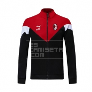 Chaqueta del AC Milan 20/21 Negro y Rojo Chaqueta del AC Milan 20/21 Negro y Rojo