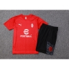 Chandal del AC Milan Manga Corta 2023-24 Rojo - Pantalon Corto