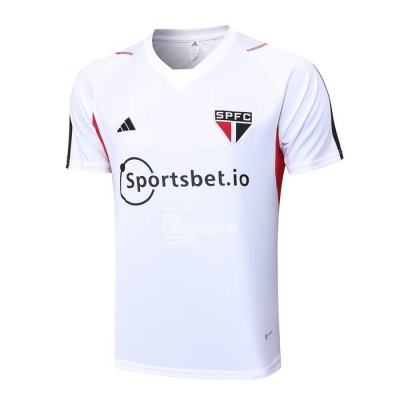 Camiseta de Entrenamiento Sao Paulo 23-24 Blanco