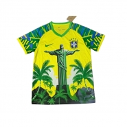 Camiseta Brasil Jesus 25-26 Tailandia Amarillo Verde