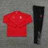 Chandal de Sudadera del AC Milan 23-24 Rojo Oscuro