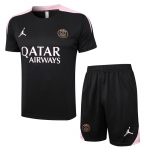 Chandal del Paris Saint-Germain Jordan Manga Corta 2024-25 Negro - Pantalon Corto