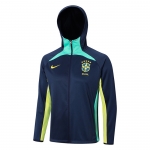 Chaqueta con Capucha del Brasil 22-23 Azul Chaqueta con Capucha del Brasil 22-23 Azul