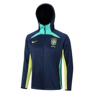 Chaqueta con Capucha del Brasil 22-23 Azul Chaqueta con Capucha del Brasil 22-23 Azul