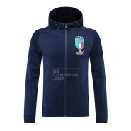 Chaqueta con Capucha del Italia 22-23 Azul Chaqueta con Capucha del Italia 22-23 Azul