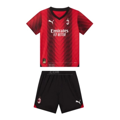 1ª Equipacion Camiseta AC Milan Nino 23-24