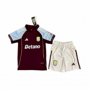 1ª Equipacion Camiseta Aston Villa Nino 25-26