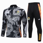 Chandal de Sudadera del Real Madrid Dragon 24-25 Negro Chandal de Sudadera del Real Madrid Dragon 24-25 Negro