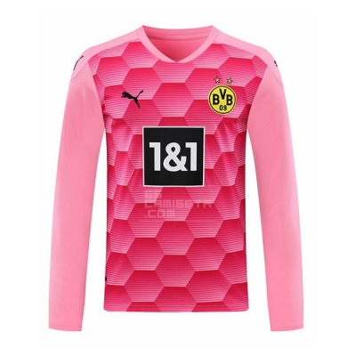 Manga Larga Camiseta Borussia Dortmund Portero 20-21 Rosa