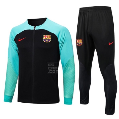 Chandal de Chaqueta del Barcelona 2022-23 Negro