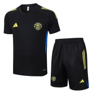 Chandal del Manchester United Manga Corta 25-26 Negro - Pantalon Corto