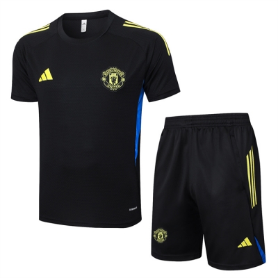 Chandal del Manchester United Manga Corta 25-26 Negro - Pantalon Corto