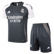 Chandal del Real Madrid Manga Corta 24-25 Gris - Pantalon Corto Chandal del Real Madrid Manga Corta 24-25 Gris - Pantalon Corto