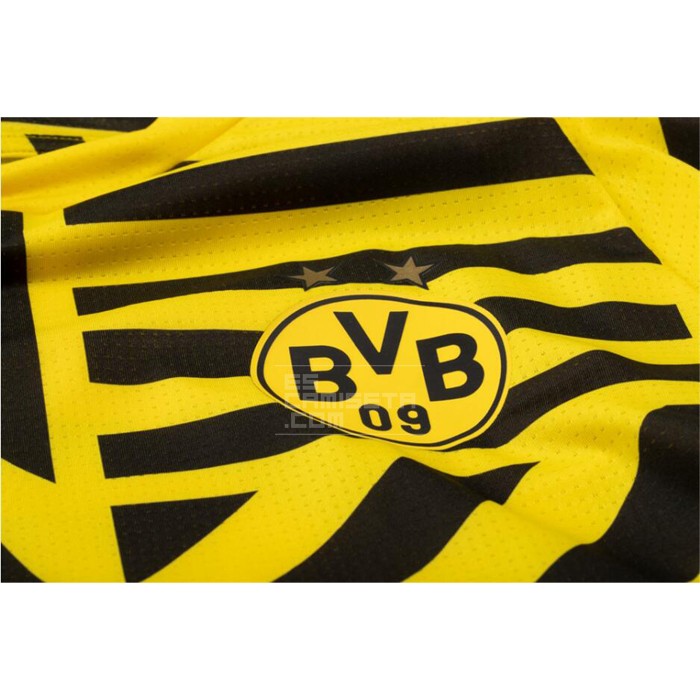 Camiseta Pre Partido del Borussia Dortmund 2022 Amarillo y Negro - Haga un click en la imagen para cerrar